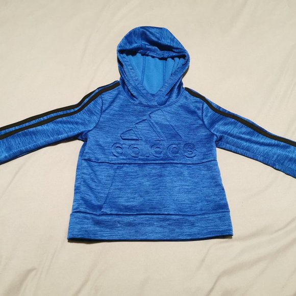 Boys Adidas Blue Pullover Hoodie Size 3T - Picture 1 of 4